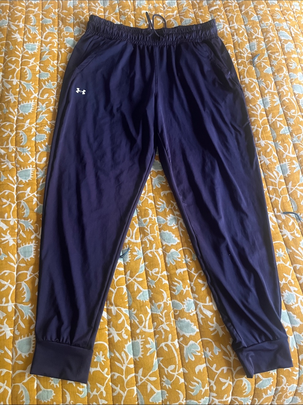 Under Armour Navy Blue Athletic Track Pants